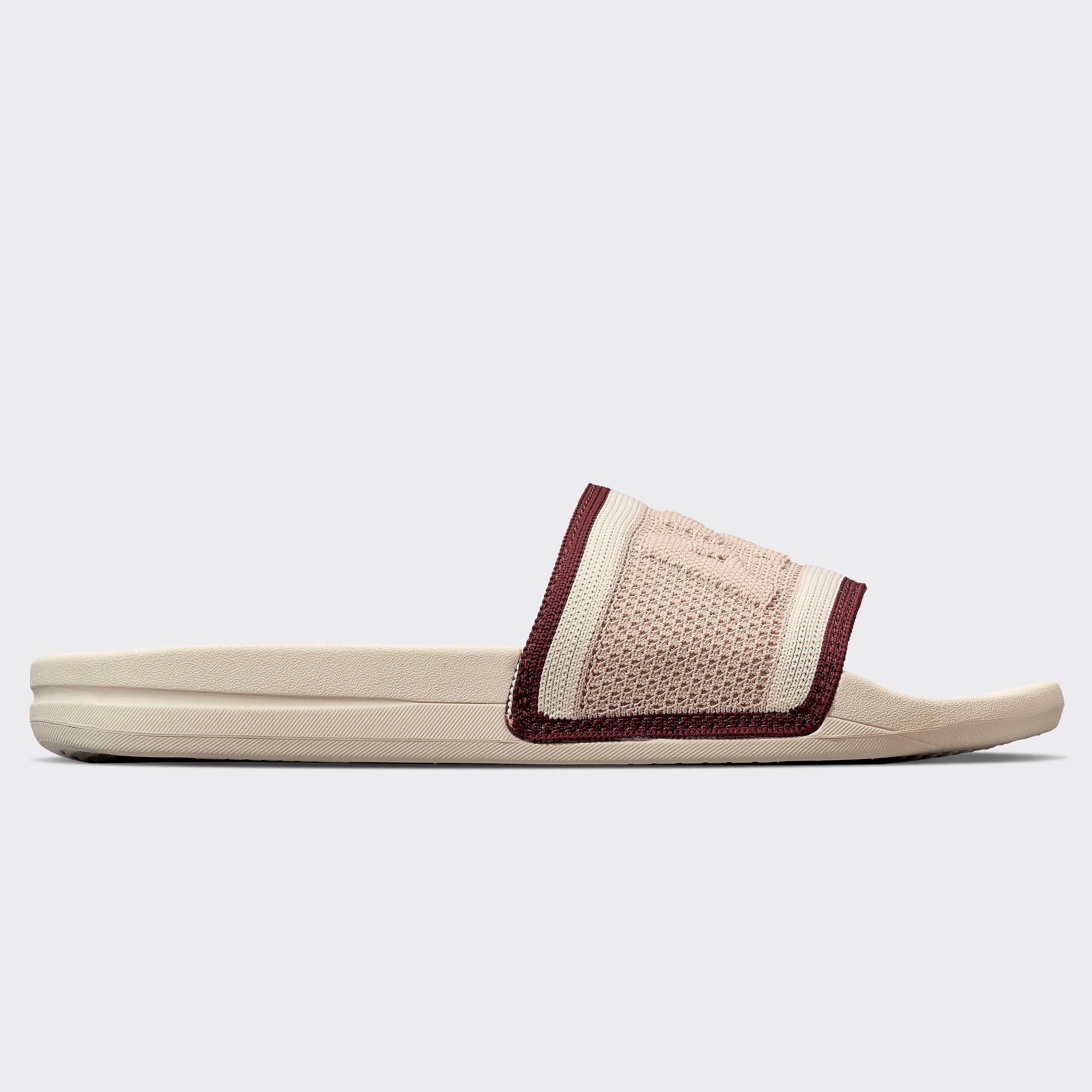 Women&#39;s Big Logo TechLoom Slide Alabaster / Rose Dust / Burgundy view 2