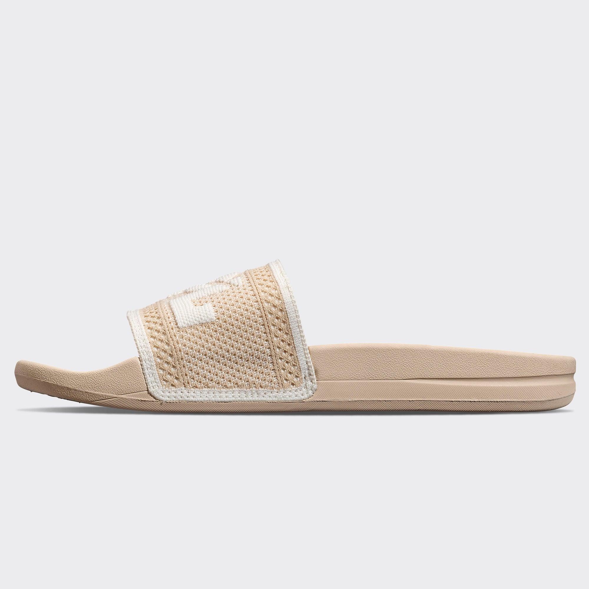 Men&#39;s Big Logo TechLoom Slide Beach / Ivory view 3