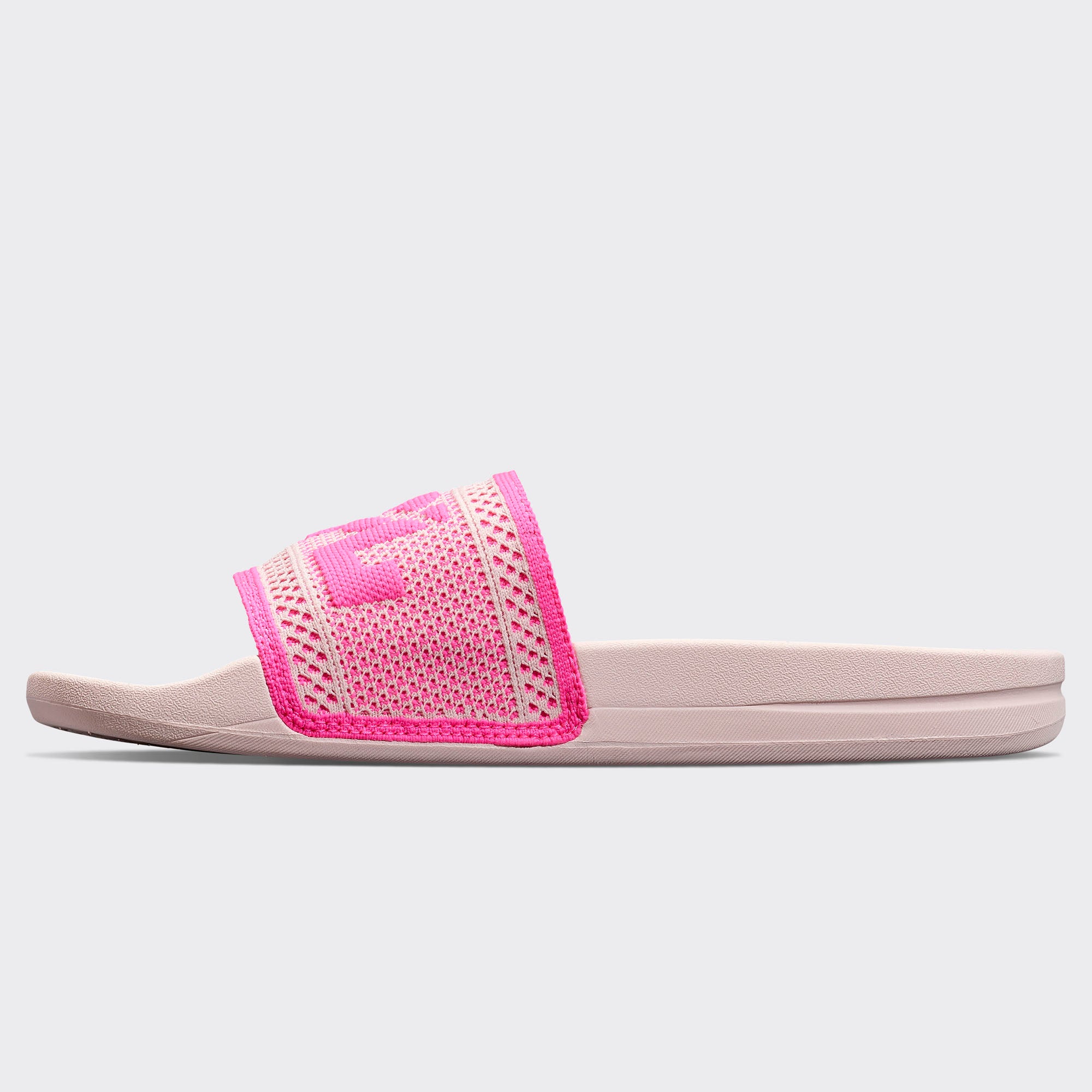 Women&#39;s Big Logo TechLoom Slide Bleached Pink / Fusion Pink view 3