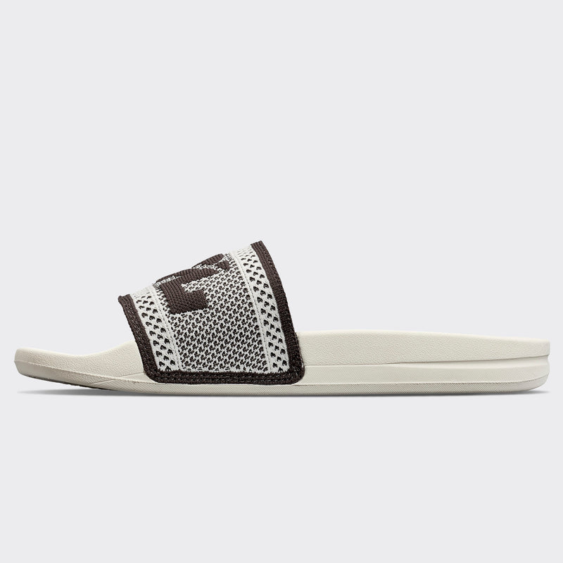 Men's Big Logo TechLoom Slide Ivory / Anthracite view 3