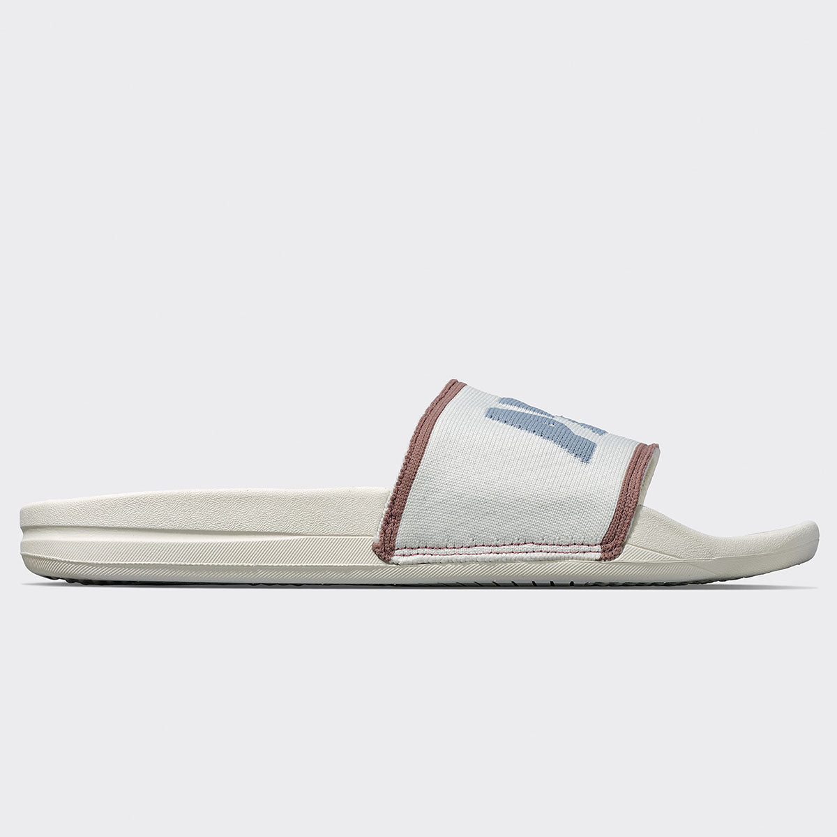 Men&#39;s Big Logo TechLoom Slide Ivory / Forged Blue / Beachwood view 2