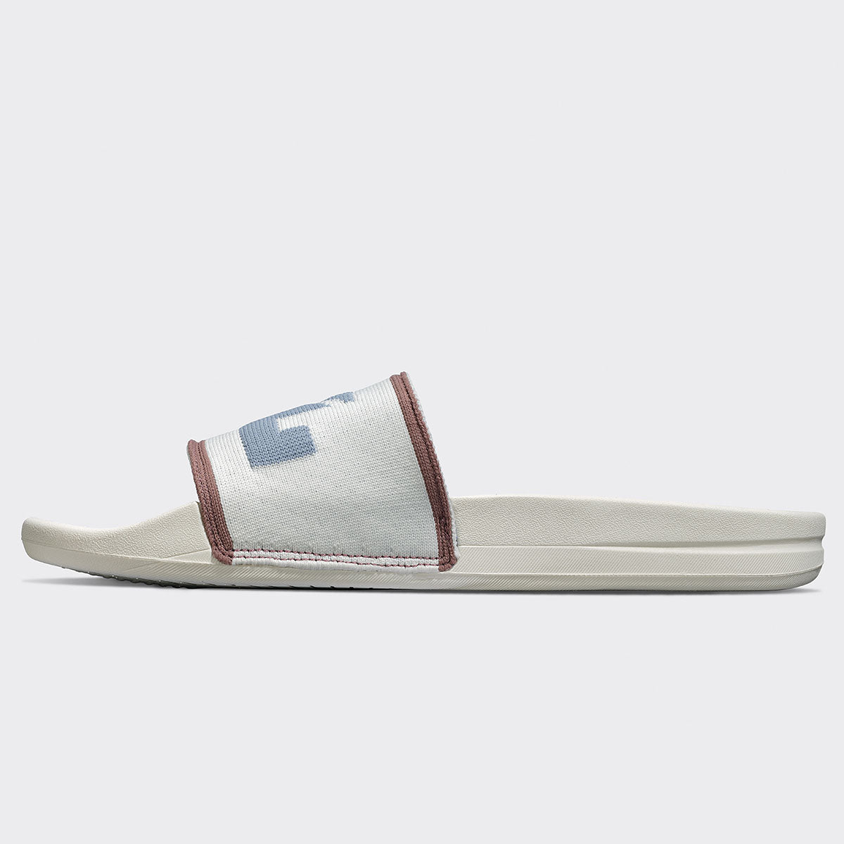 Women&#39;s Big Logo TechLoom Slide Ivory / Forged Blue / Beachwood view 3