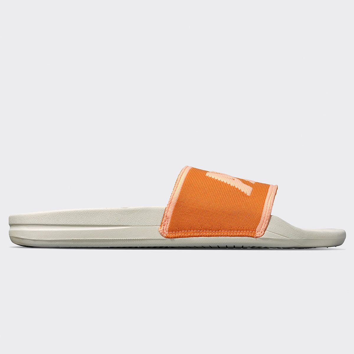 Women&#39;s Big Logo TechLoom Slide Ivory / Orange / Neon Peach view 2