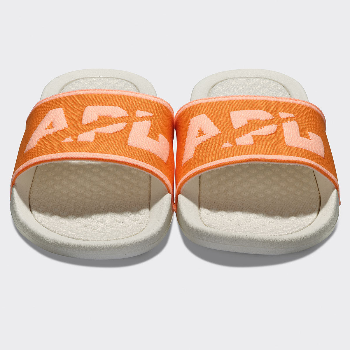 Women&#39;s Big Logo TechLoom Slide Ivory / Orange / Neon Peach view 5