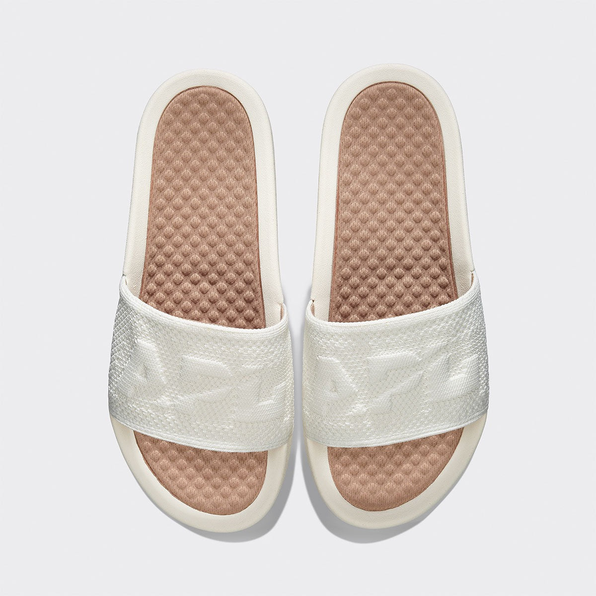 Women&#39;s Big Logo TechLoom Slide Ivory / Almond view 1