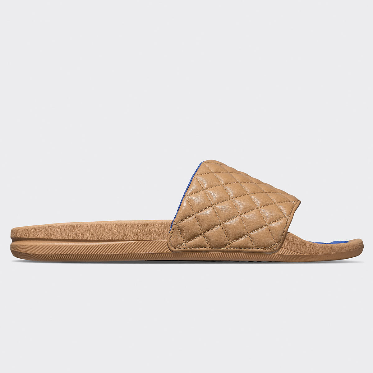 Women&#39;s Lusso Slide Tan / Cobalt view 2