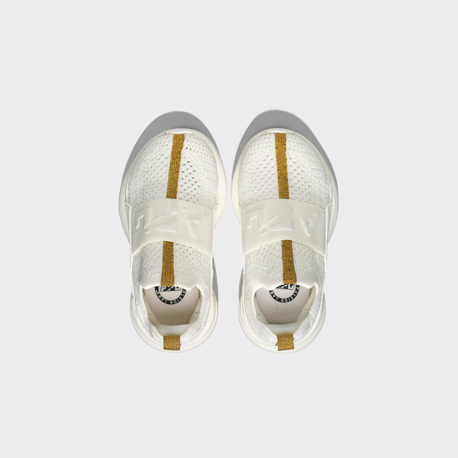 Kid&#39;s TechLoom Bliss Ivory / Metallic Gold / Racer view 1