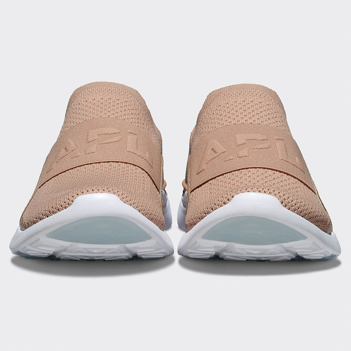 APL TechLoom Bliss Knit Running Shoe in Latte White