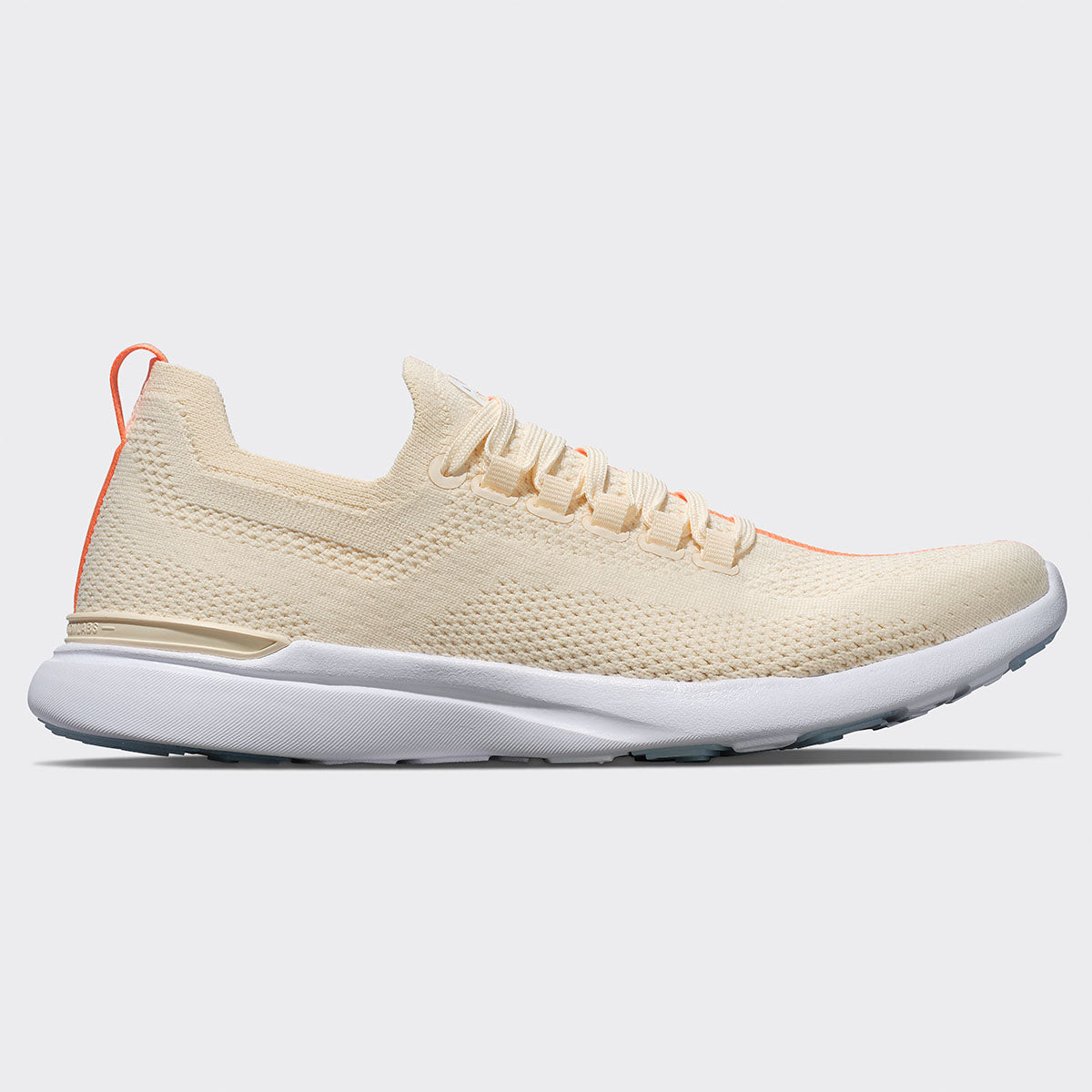 Men&#39;s TechLoom Breeze Alabaster / Tangerine / Racer view 2