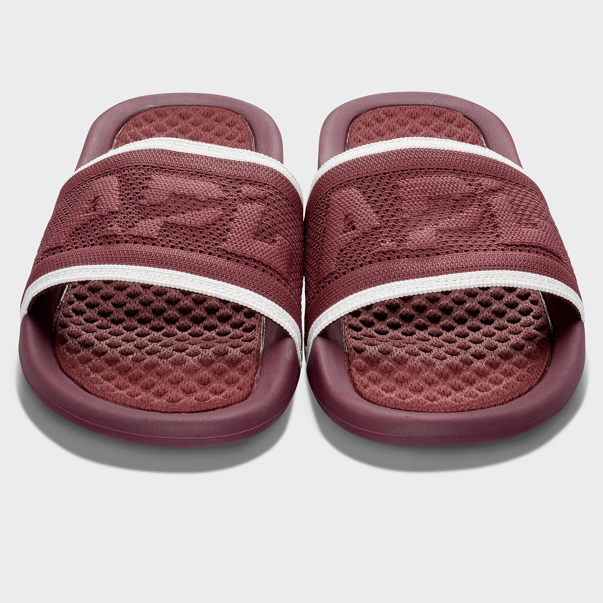 Men&#39;s Big Logo TechLoom Slide Burgundy / Ivory view 5