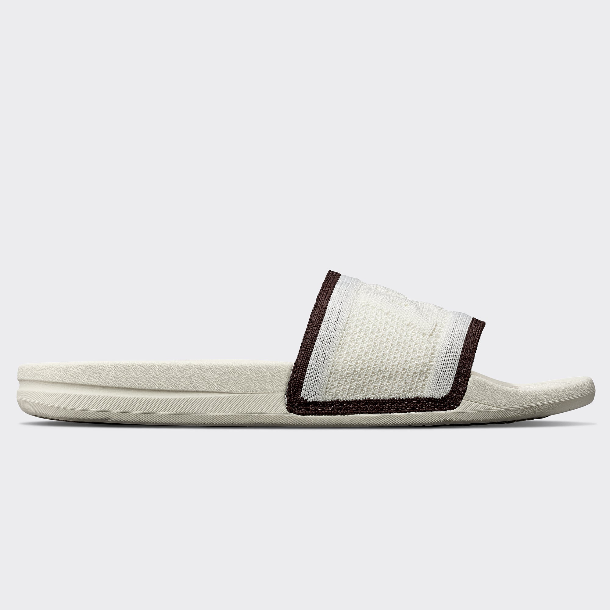 Men&#39;s Big Logo TechLoom Slide Ivory / Chocolate view 2