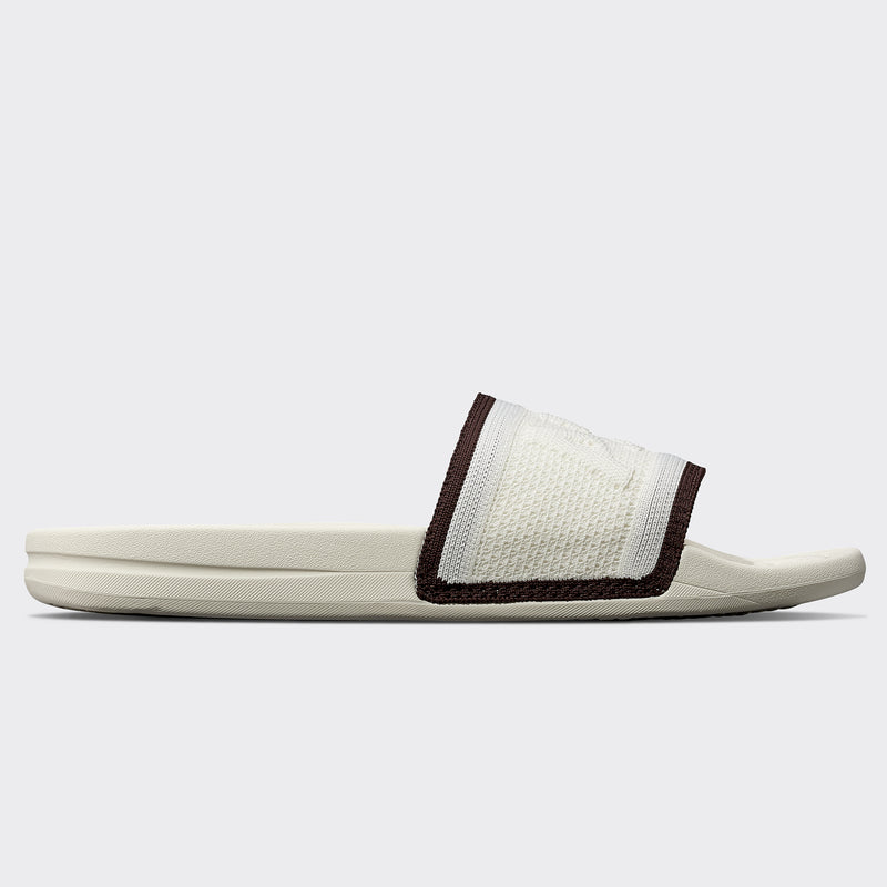 Men's Big Logo TechLoom Slide Ivory / Chocolate view 2