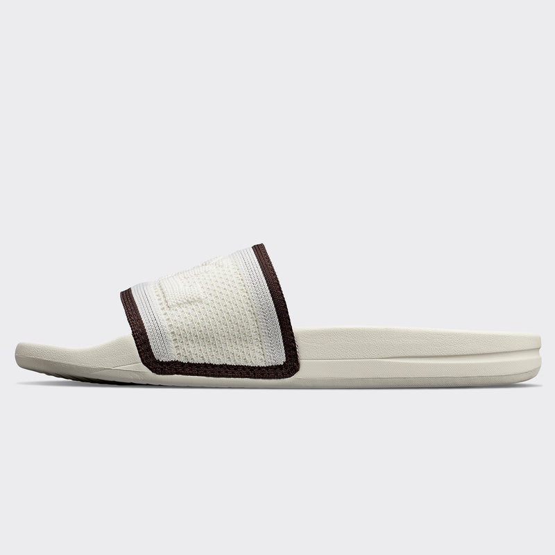 Men's Big Logo TechLoom Slide Ivory / Chocolate view 3