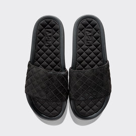 Women's Suede Lusso Slide Black