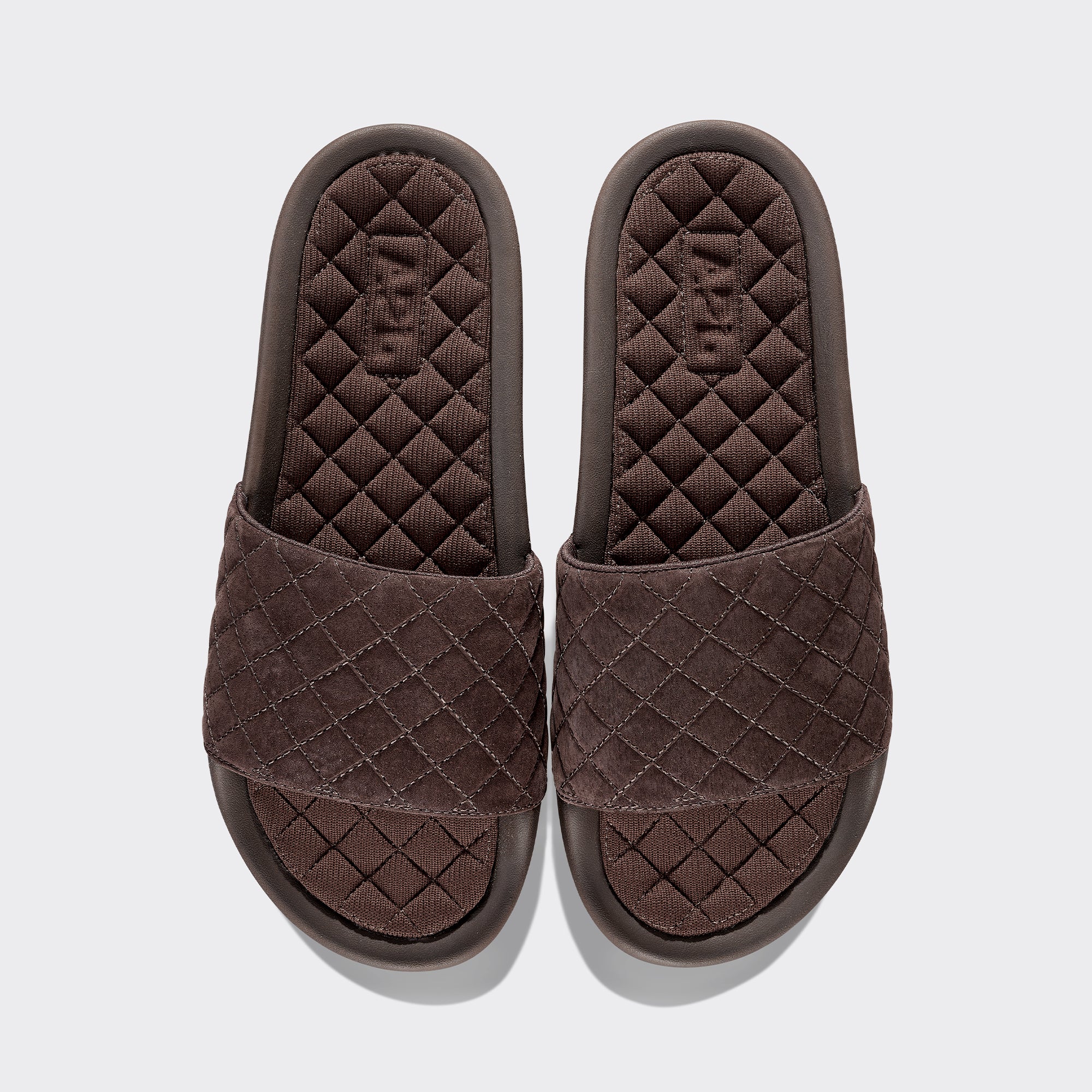 Men&#39;s Suede Lusso Slide Dark Umber view 1