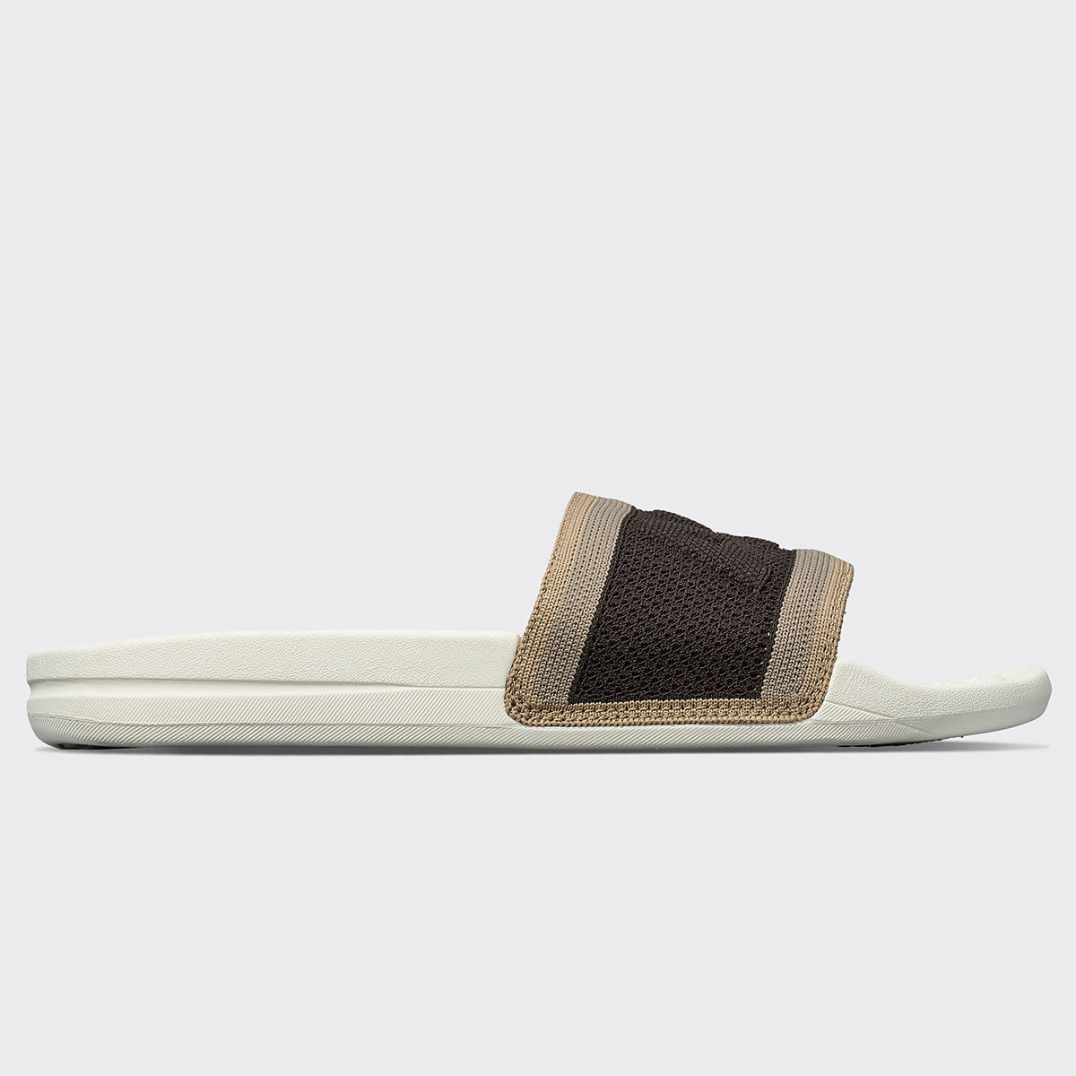 Men&#39;s Big Logo TechLoom Slide Chocolate / Almond / Caramel view 2