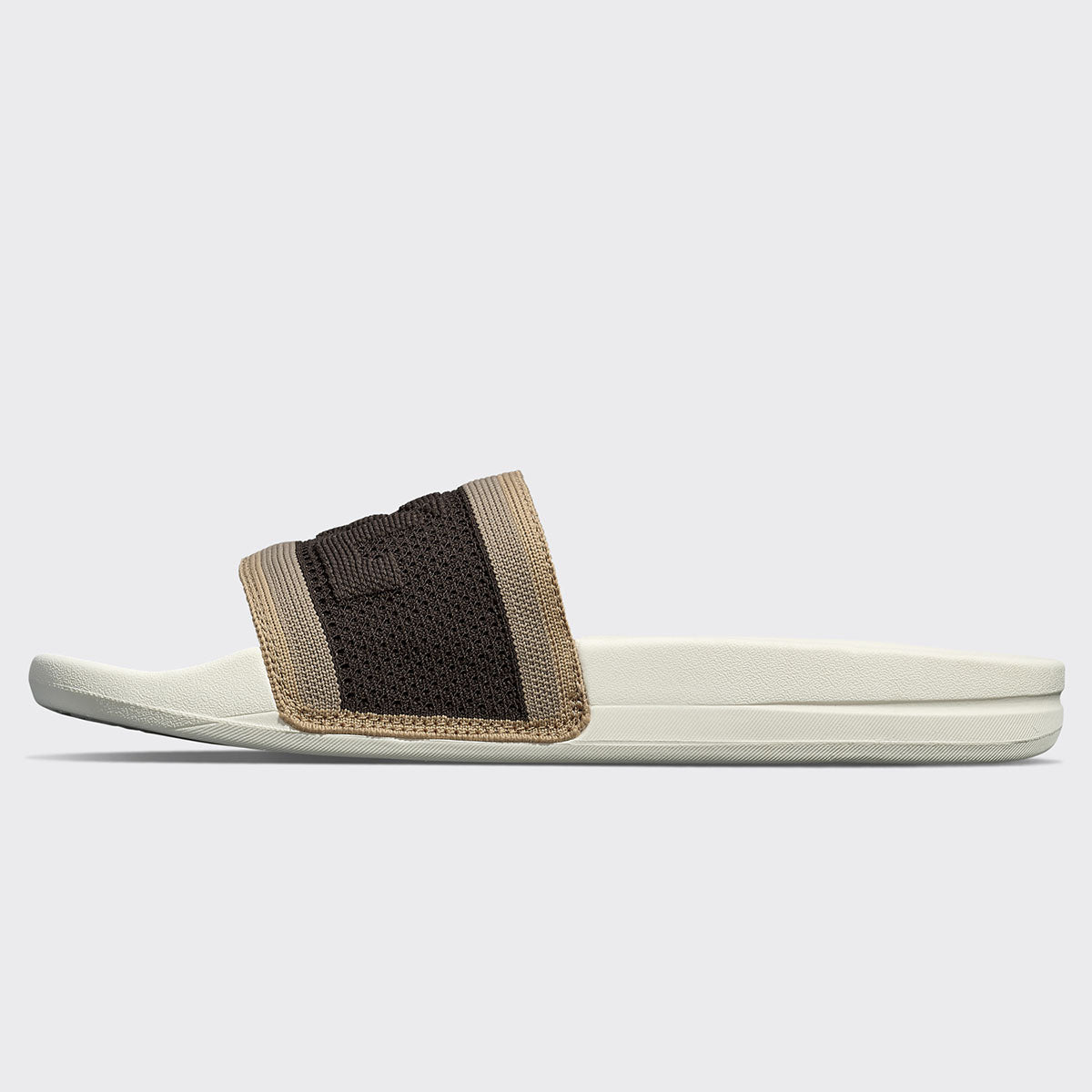 Men&#39;s Big Logo TechLoom Slide Chocolate / Almond / Caramel view 3