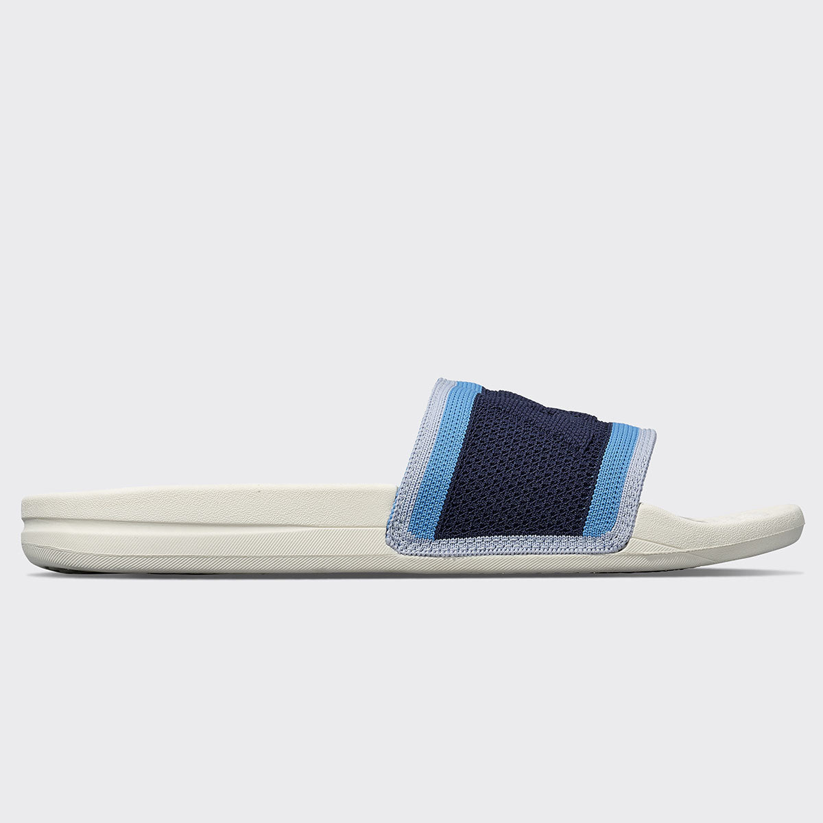 Men&#39;s Big Logo TechLoom Slide Navy / Coastal Blue / Ivory view 2