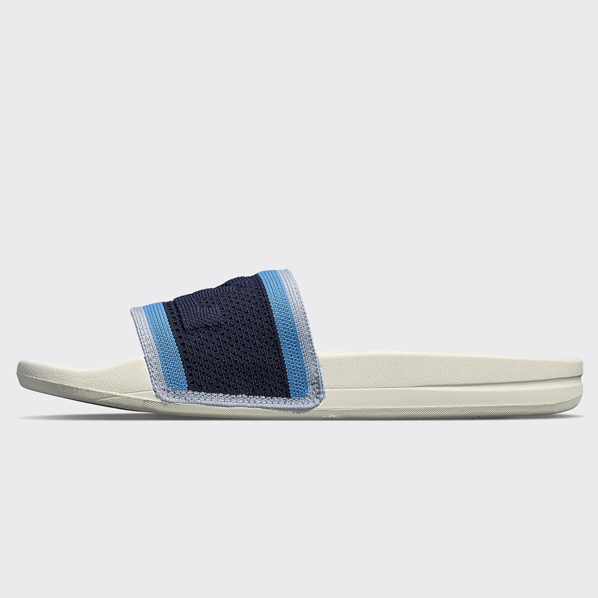 Men&#39;s Big Logo TechLoom Slide Navy / Coastal Blue / Ivory view 3