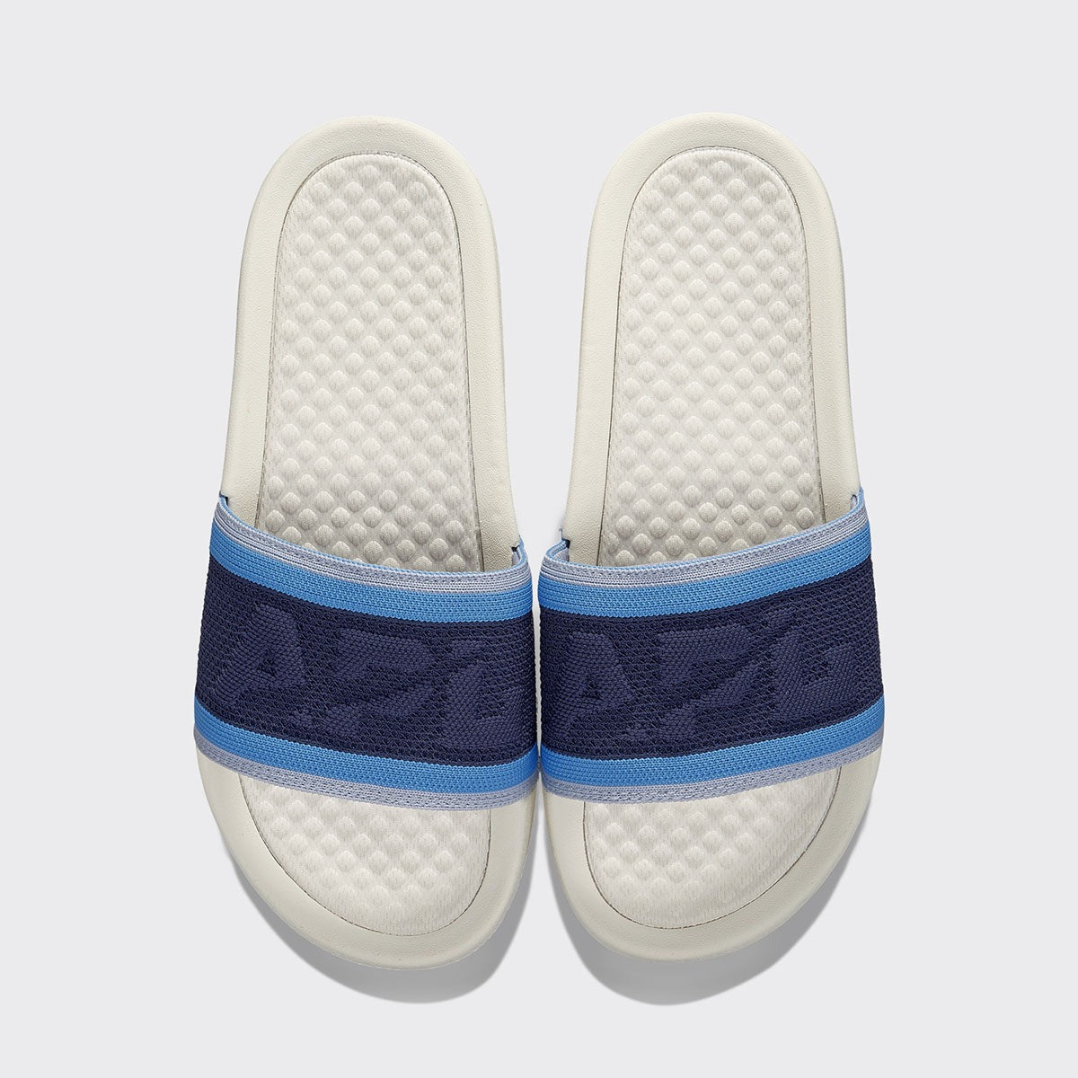 Men&#39;s Big Logo TechLoom Slide Navy / Coastal Blue / Ivory view 1