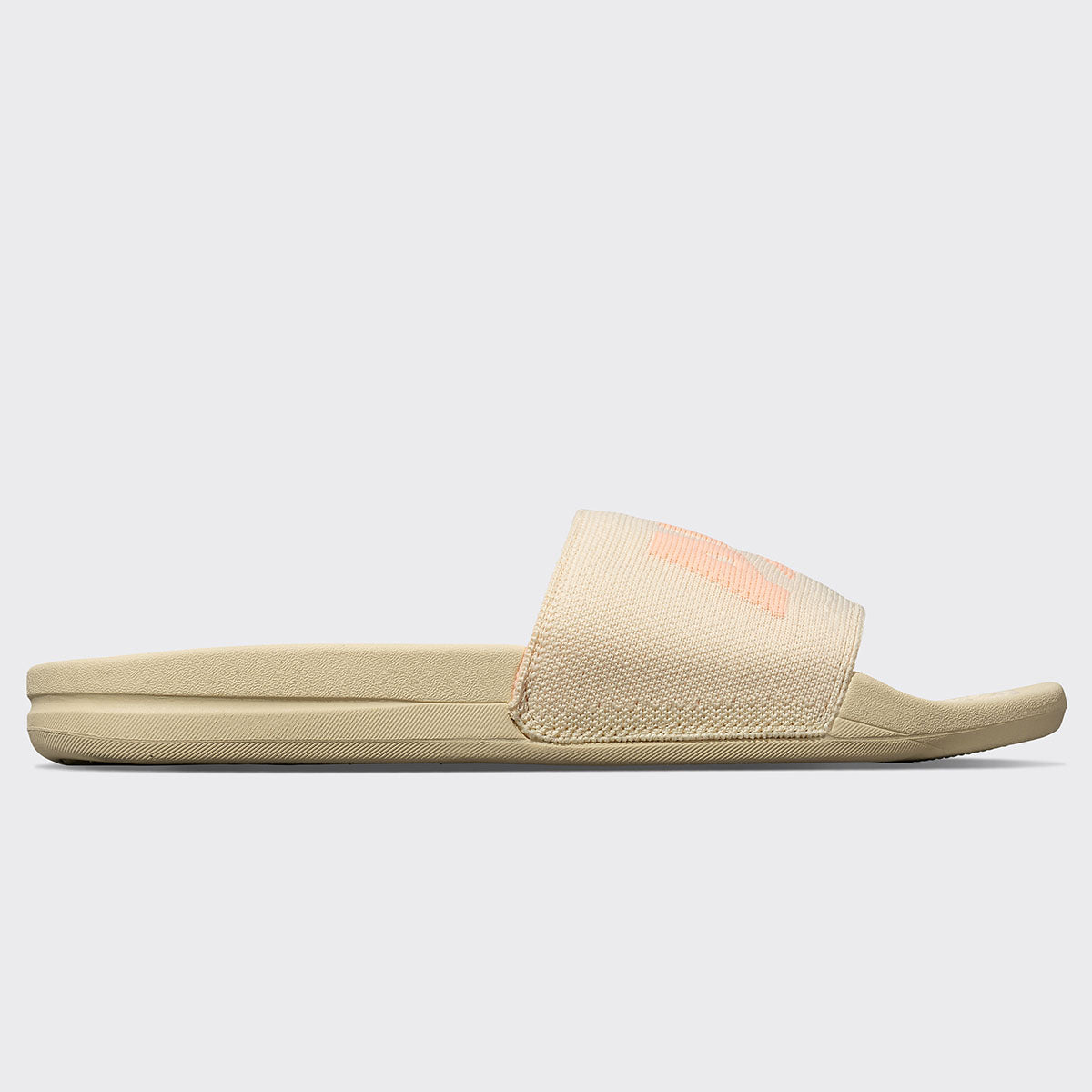 Women&#39;s Big Logo TechLoom Slide Vanilla / Neon Peach view 2