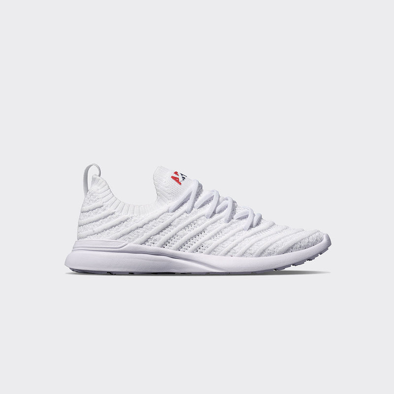 Youth's TechLoom Wave White / Red / Navy view 1