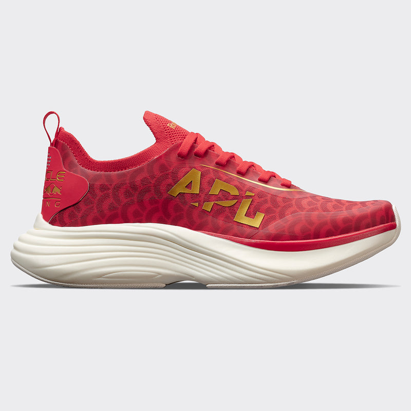 Women's APL Podium Red / Ivory / 24K view 1