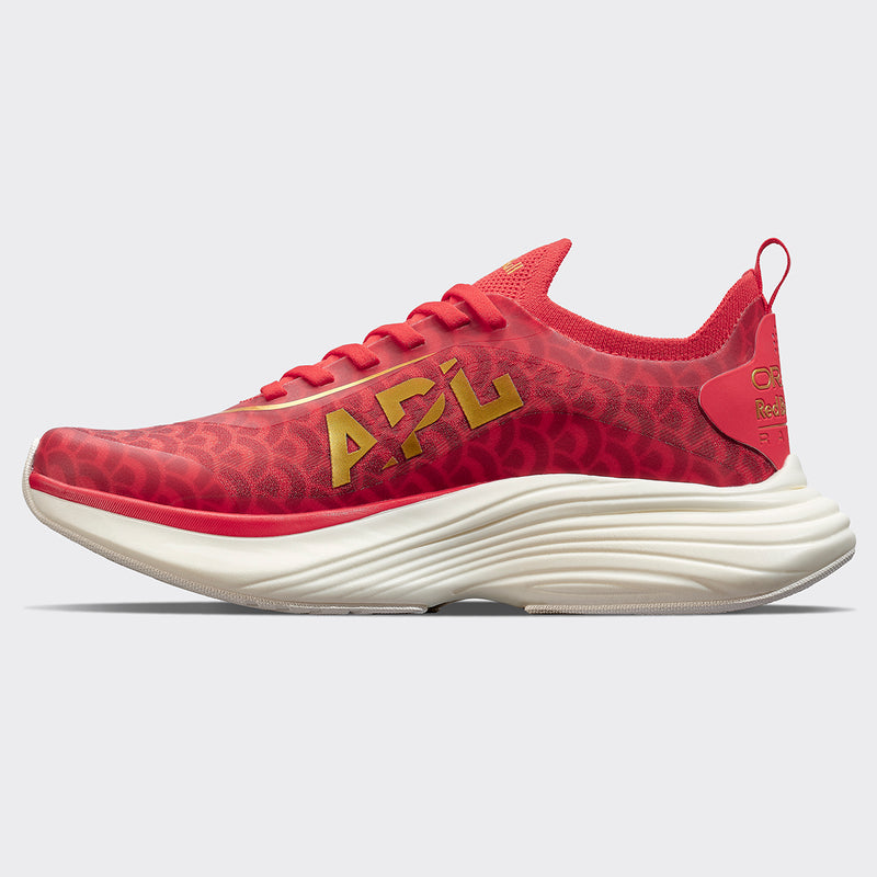 Women's APL Podium Red / Ivory / 24K view 2