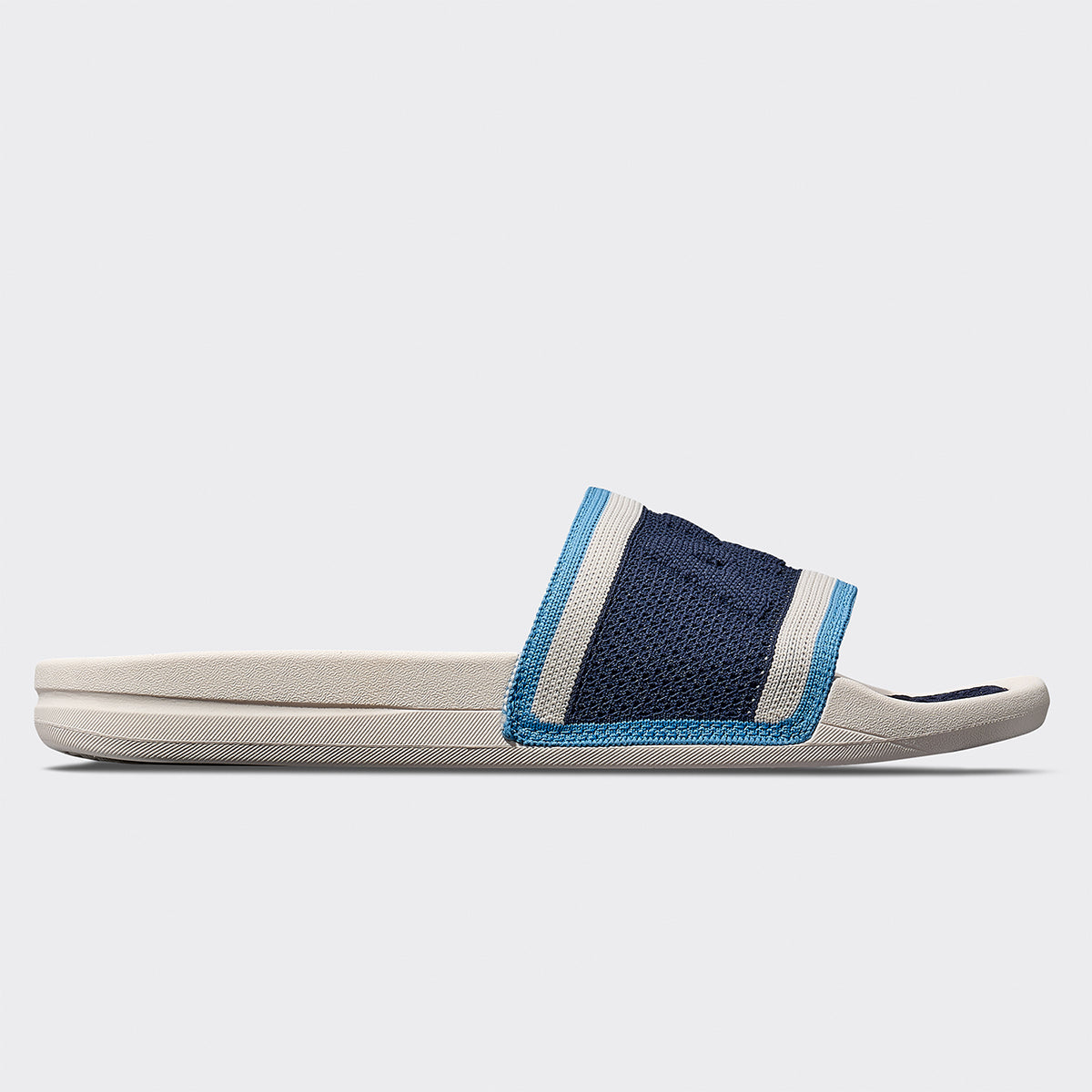 Men&#39;s Big Logo TechLoom Slide Sea Salt / Coastal Blue / Navy view 2