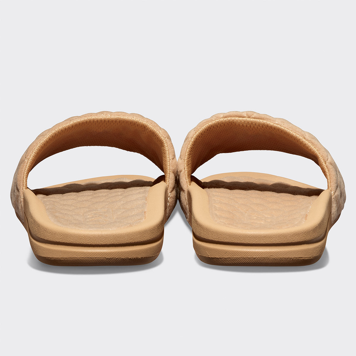 Women&#39;s Vegan Suede Lusso Slide Tan view 4