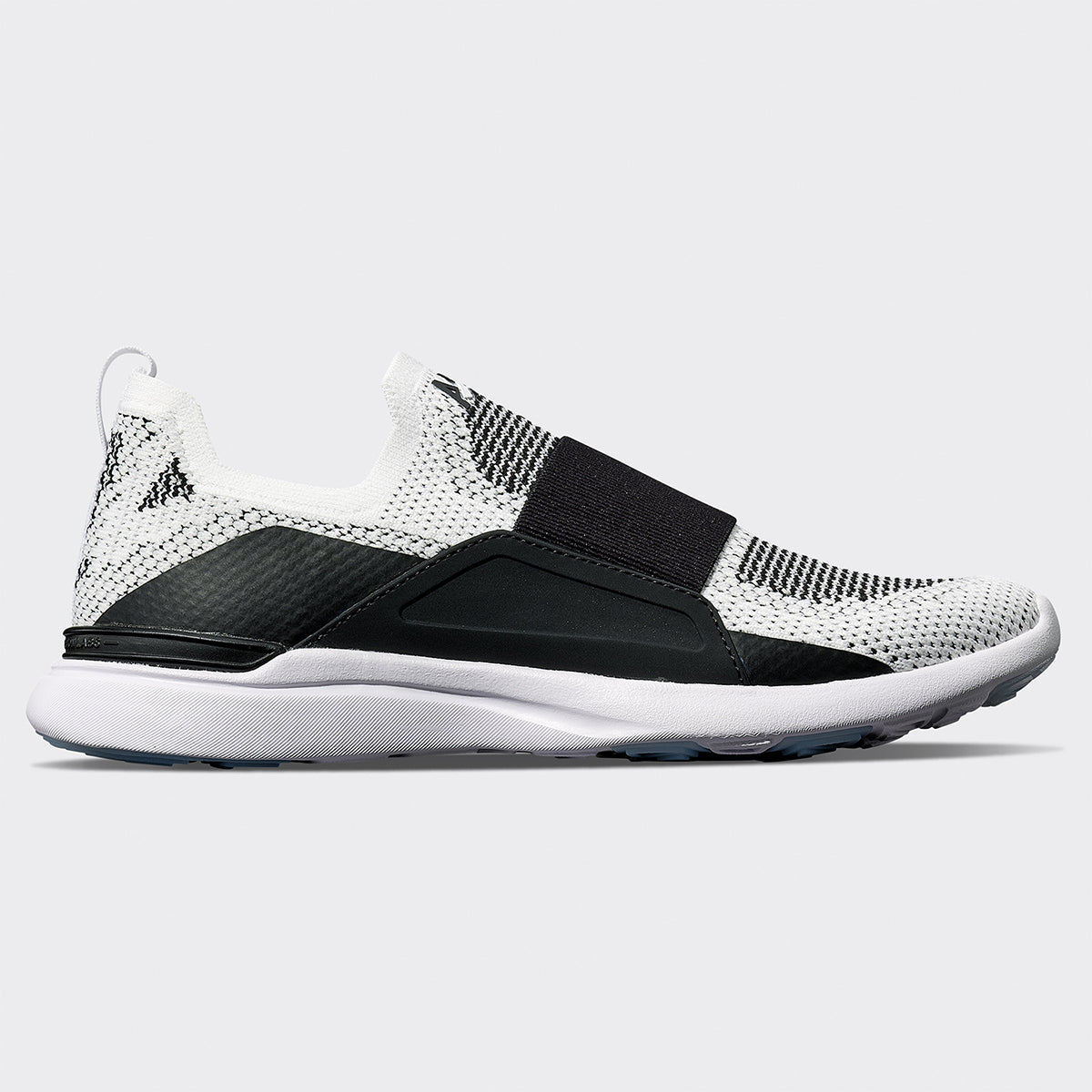 Women s TechLoom Bliss White Black Black Ribbed APL Shoes