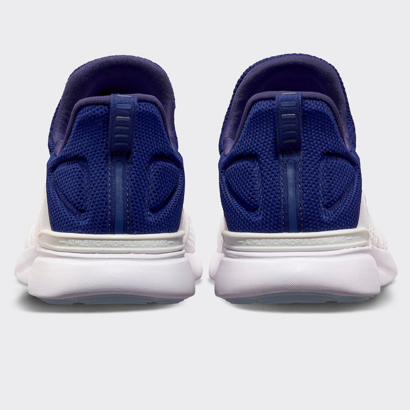 Men's TechLoom Tracer White / Royal Navy view 3