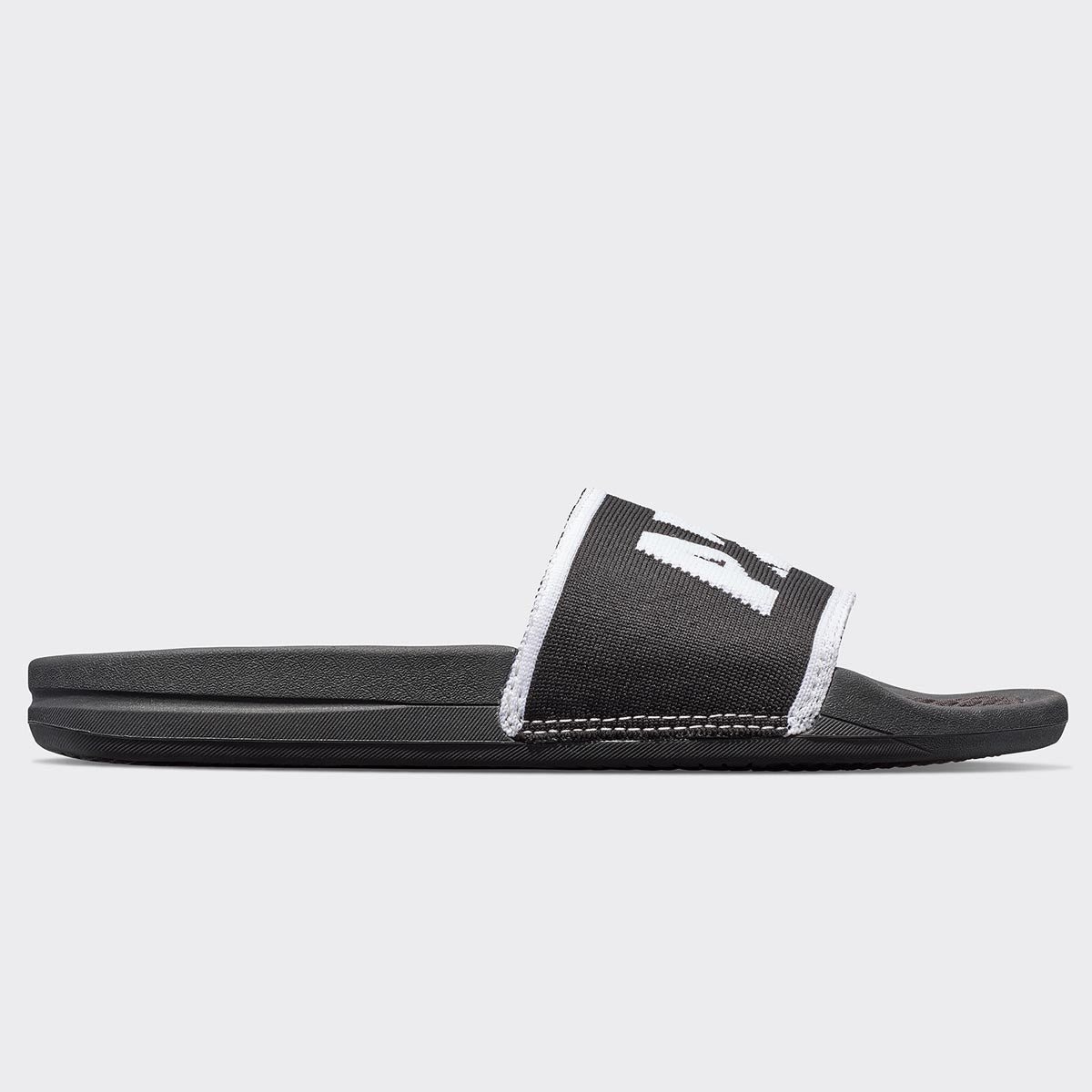 Men&#39;s Big Logo TechLoom Slide Black / White / White view 2