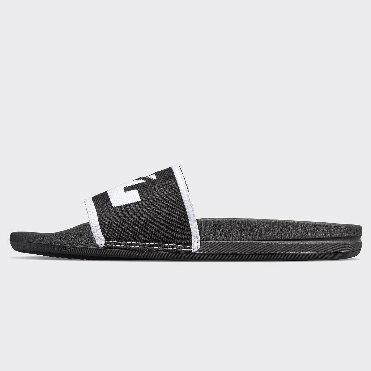 Men&#39;s Big Logo TechLoom Slide Black / White / White view 3