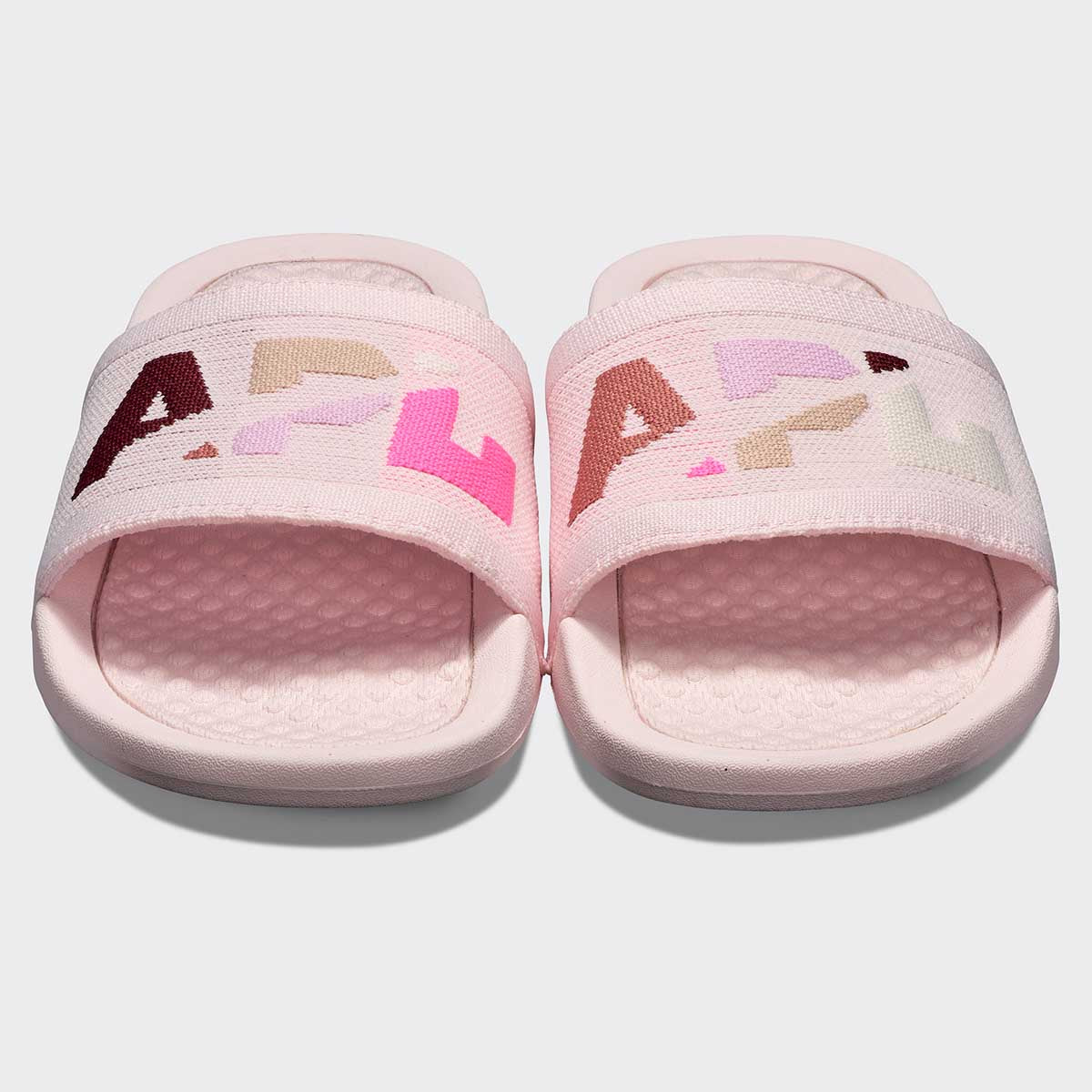 Women&#39;s Big Logo TechLoom Slide Bleached Pink / Multi / Blocked view 5