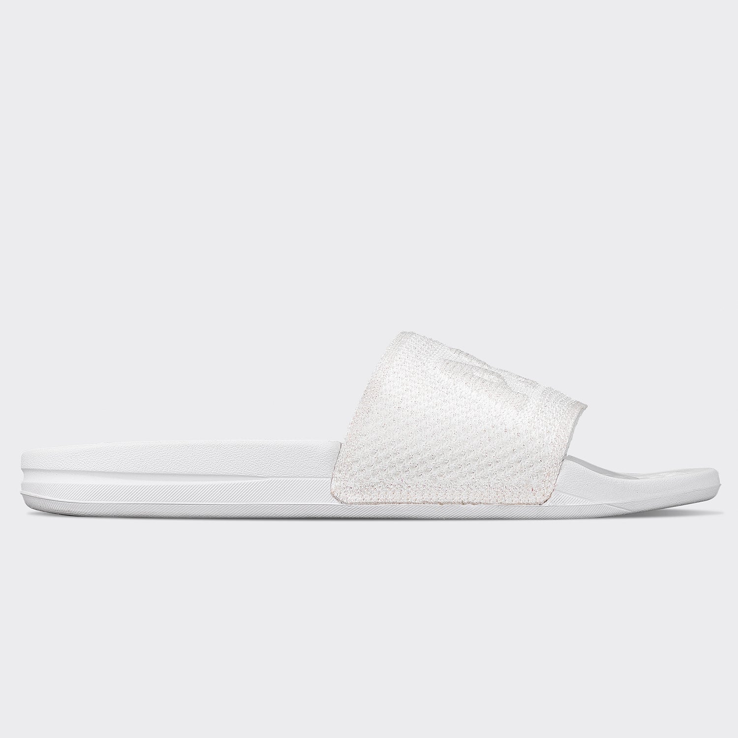 Women&#39;s Big Logo TechLoom Slide Metallic Pearl / White view 2