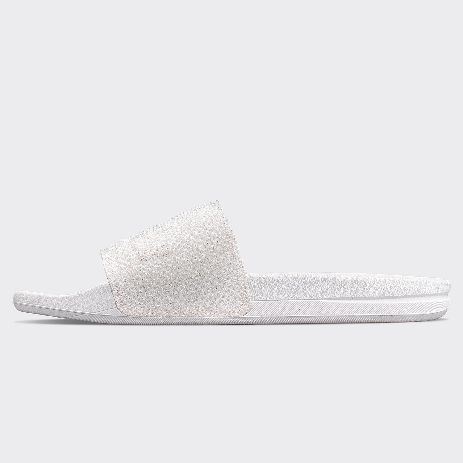 Women&#39;s Big Logo TechLoom Slide Metallic Pearl / White view 3