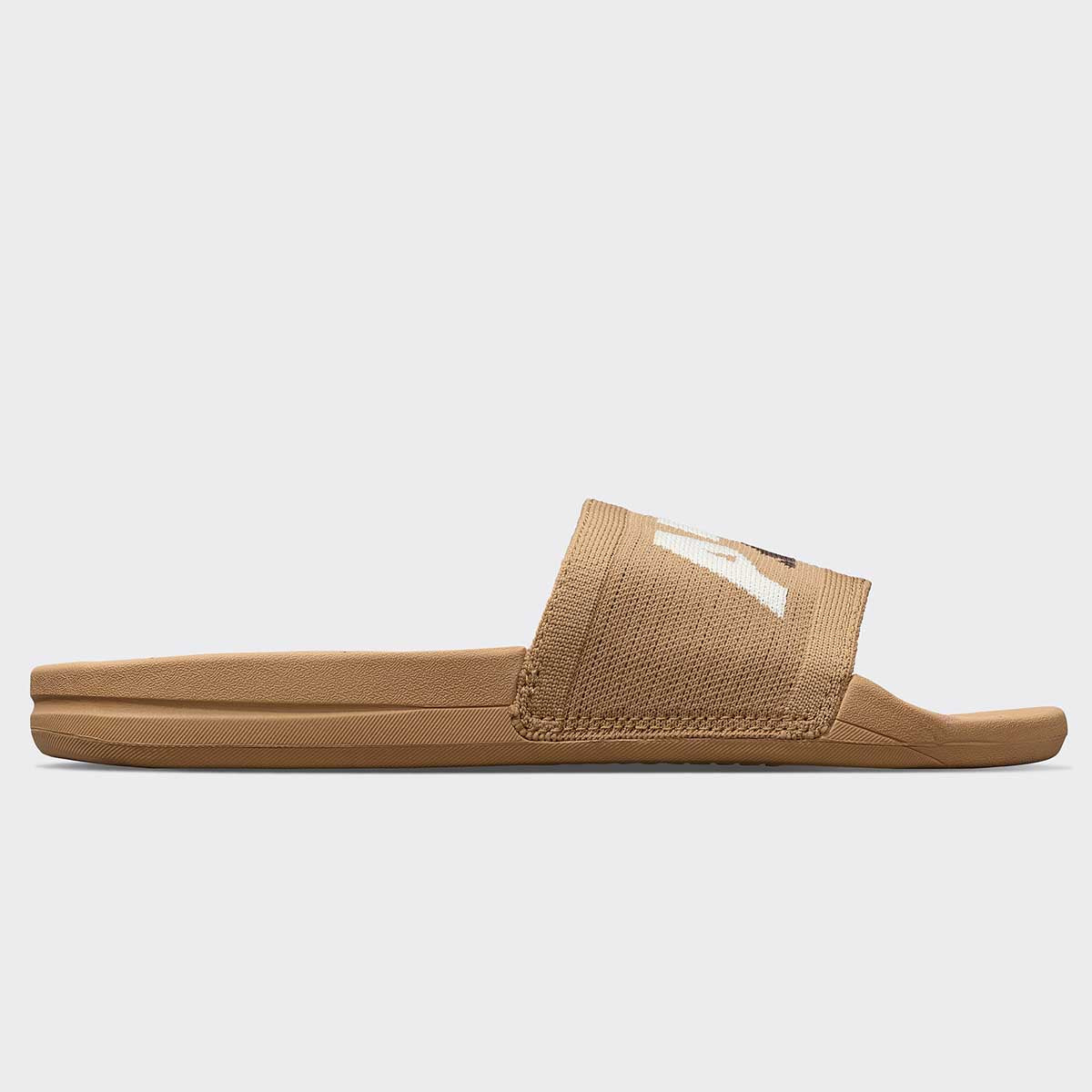 Women&#39;s Big Logo TechLoom Slide Tan / Pristine / Chocolate view 2