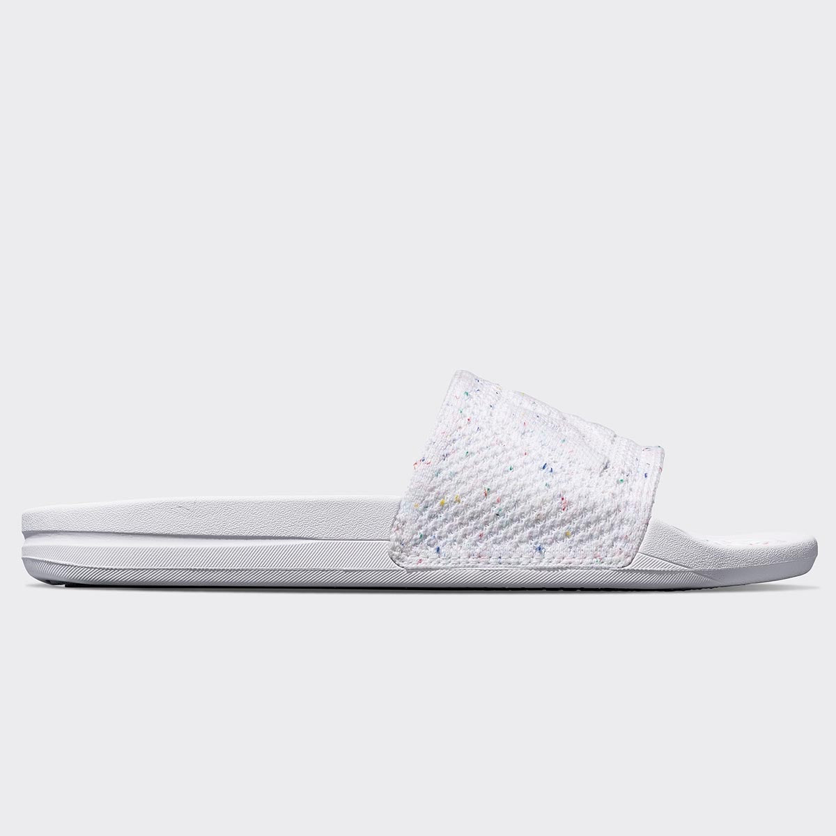 Men&#39;s Big Logo TechLoom Slide White / Confetti view 2