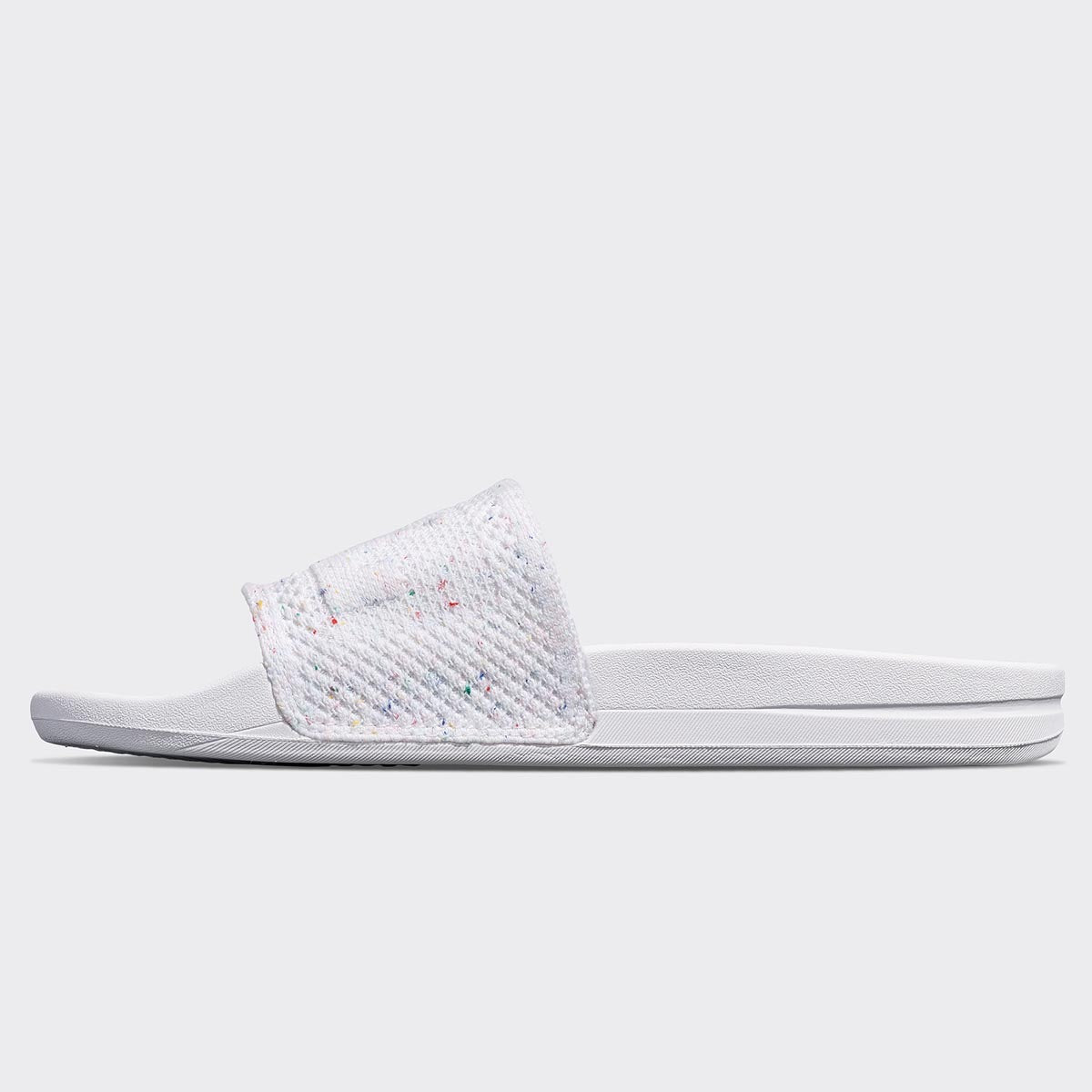 Men&#39;s Big Logo TechLoom Slide White / Confetti view 3