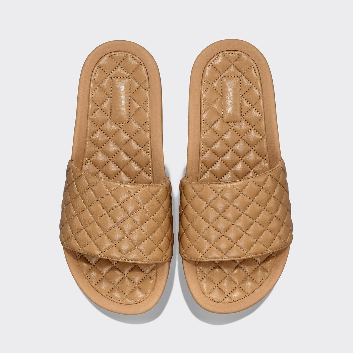 Woven on sale tan slides