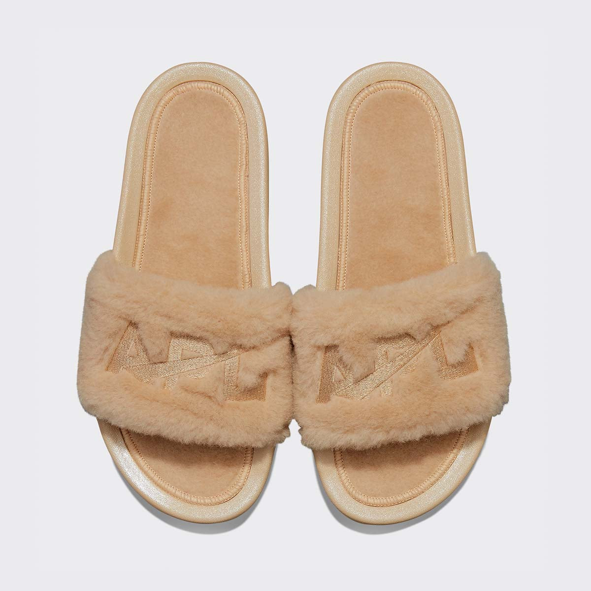 Men&#39;s Shearling Slide Champagne view 1