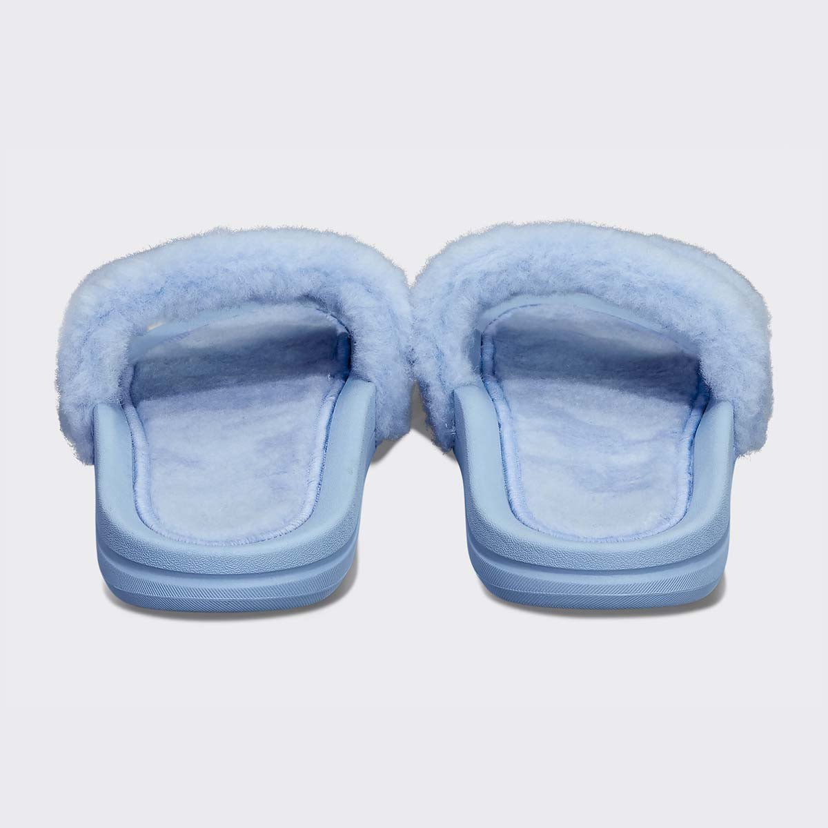 Men&#39;s Shearling Slide Ice Blue view 4