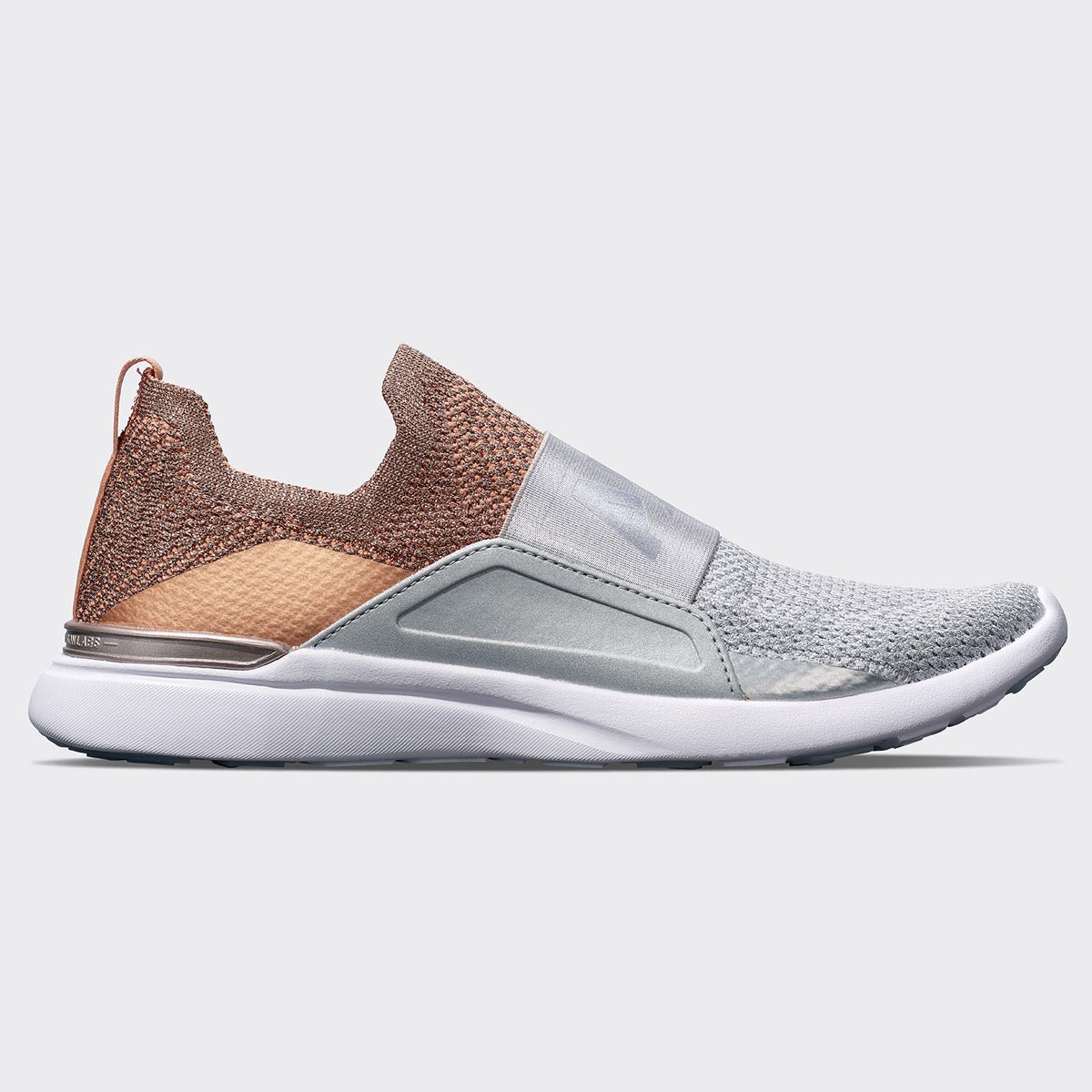 Men&#39;s TechLoom Bliss Rose Gold / Metallic Silver / White view 1