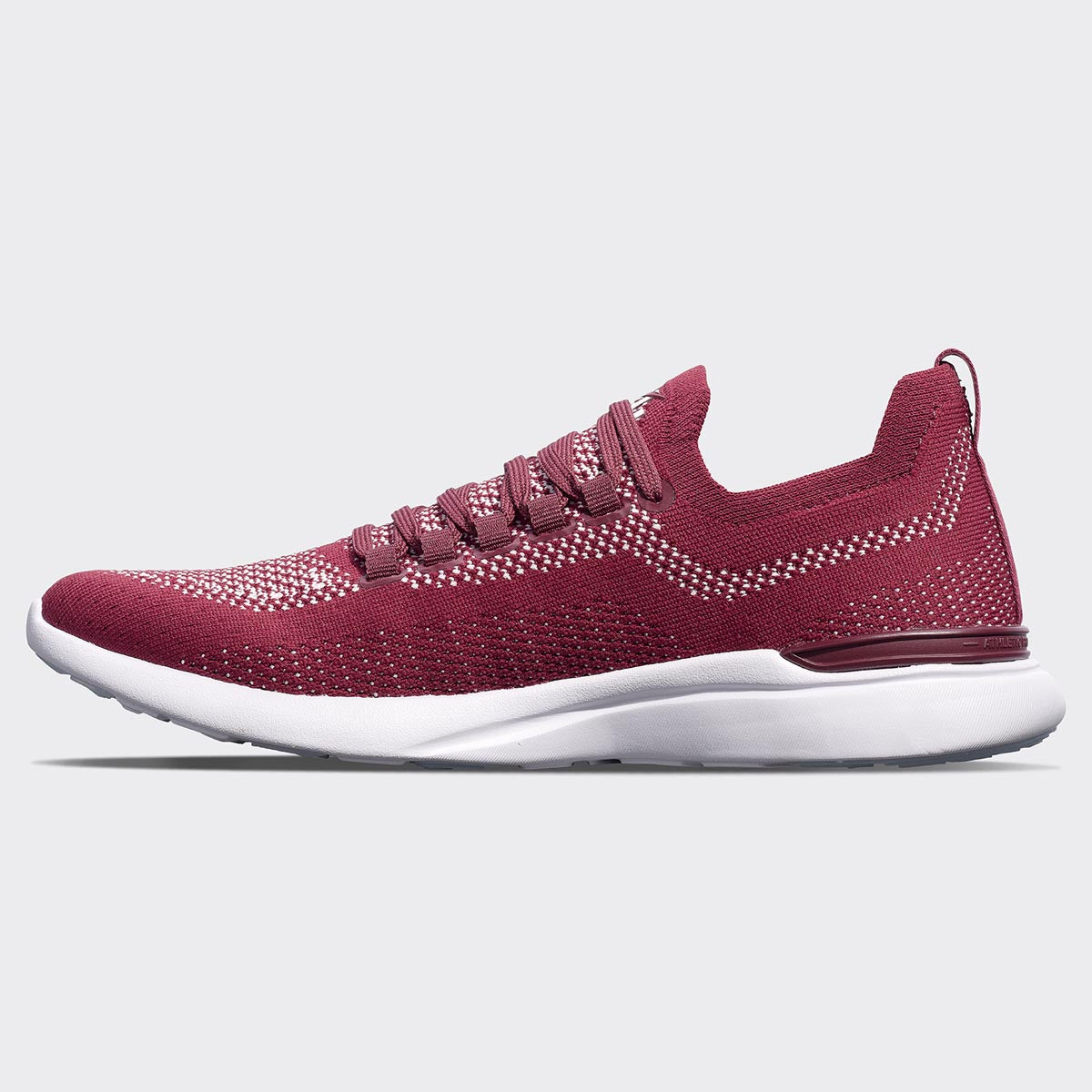 Men&#39;s TechLoom Breeze Burgundy / Bleached Pink / White view 2