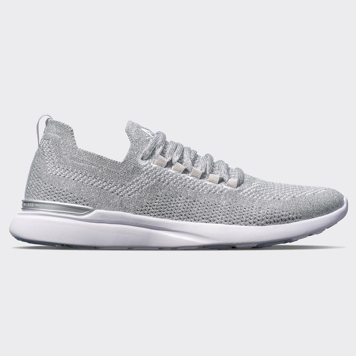 Men&#39;s TechLoom Breeze Metallic Silver / White view 1