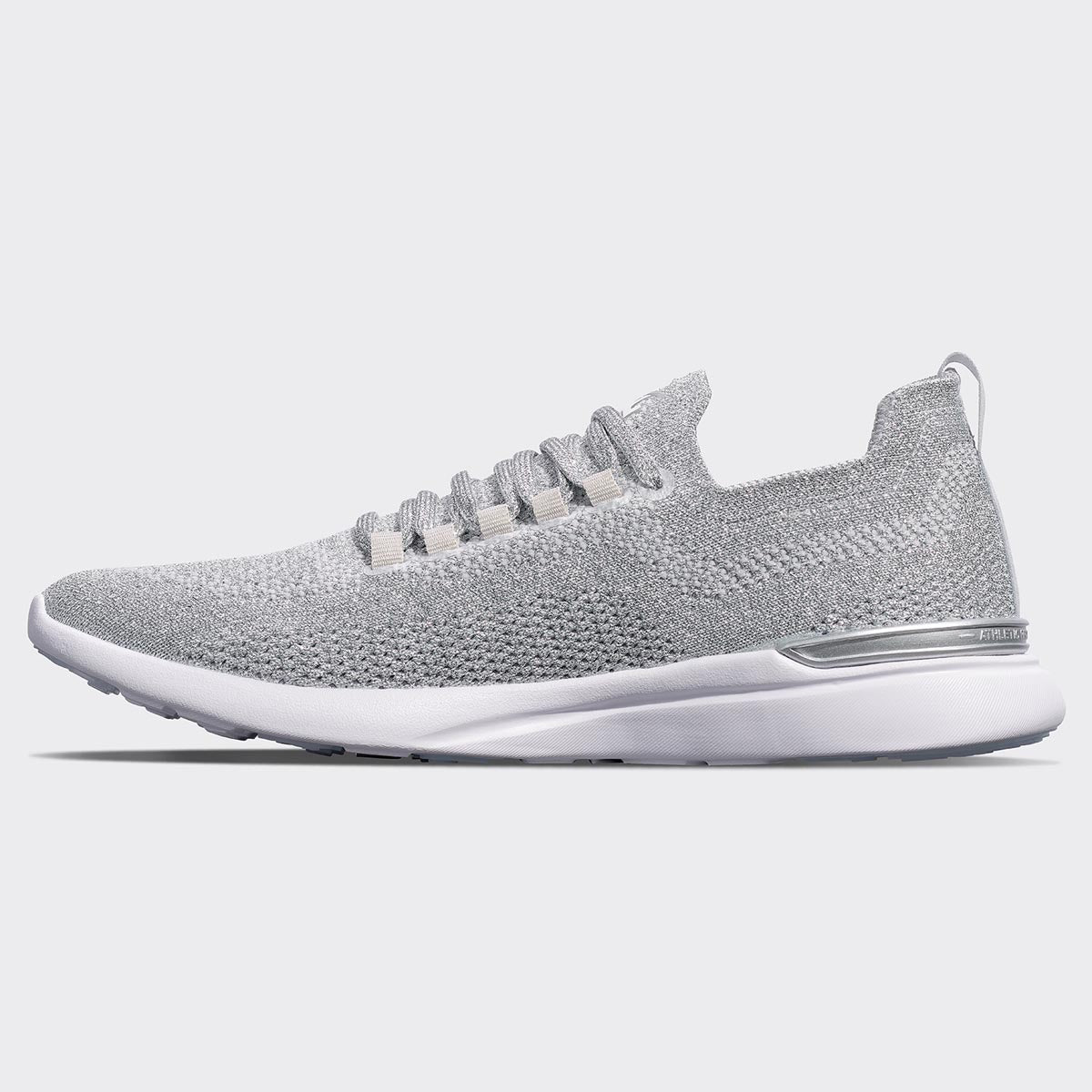 Men&#39;s TechLoom Breeze Metallic Silver / White view 2