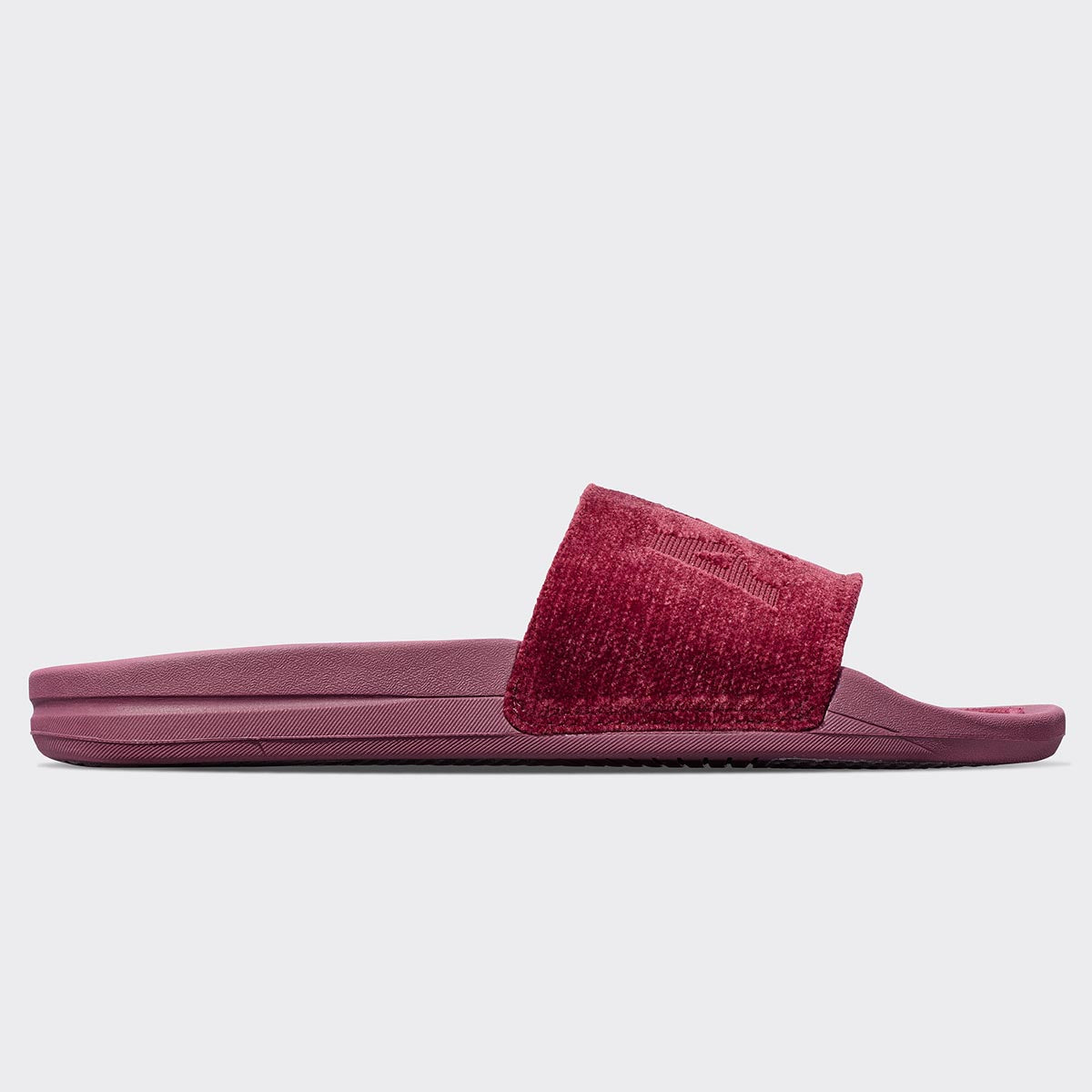 Men&#39;s TechLoom Velvet Slide Burgundy view 2