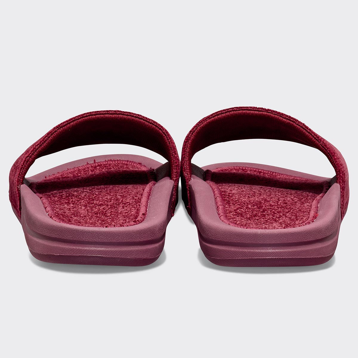 Men&#39;s TechLoom Velvet Slide Burgundy view 4