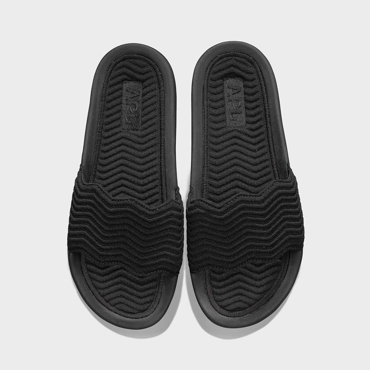 Men&#39;s TechLoom ZigZag Slide Black view 1